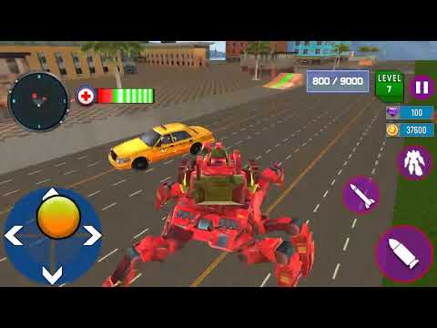 Spider Tank Robot Car Game Elephant Robot Game - Android Robot Gameplay