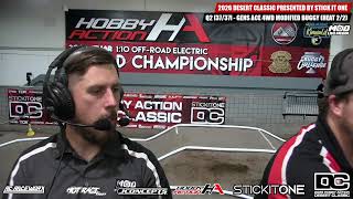 2026 Stick It One Desert Classic - Hobby Action RC Raceway - Friday Qualifying