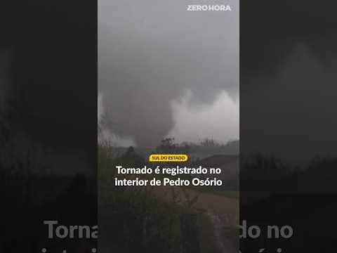 Tornado é registrado no interior de Pedro Osório