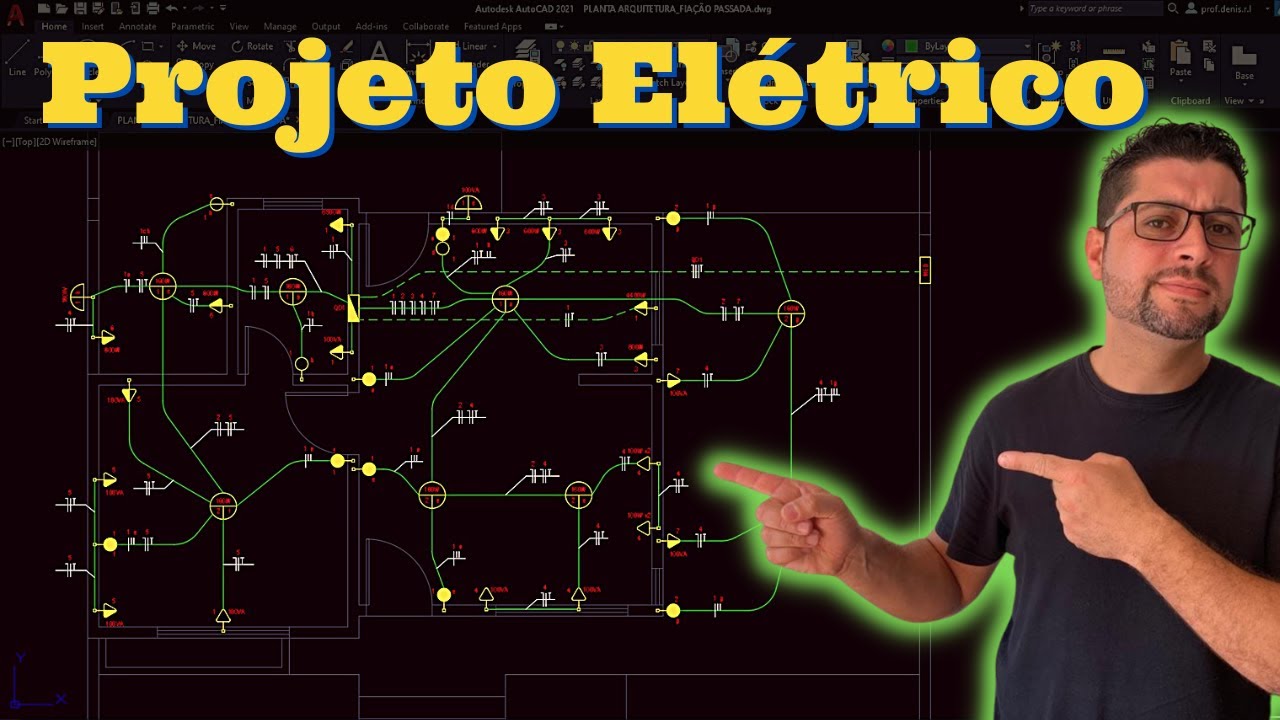Projeto de Instalações elétricas completo em auto cad