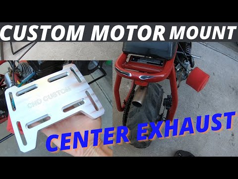 Custom adjustable motor mount install on the Coleman cc100x predator 212