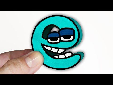 Крутая поделка | Знания о бумажном алфавите e 🩵