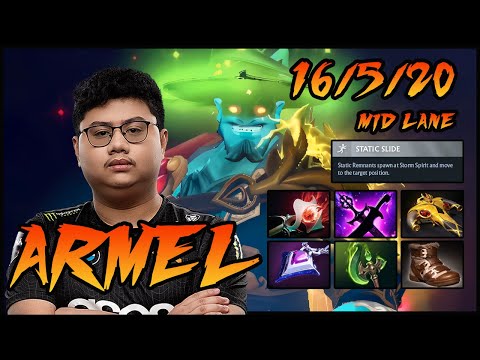 Armel Storm Spirit Mid | Lightning God vs. 23savage - Dota 2 Gameplay