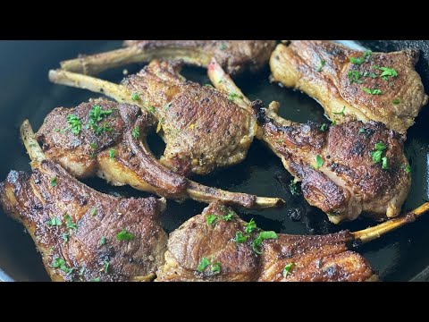 😋 Easy Garlic Butter LAMB CHOPS RECIPE! | JUICY & VERY DELICIOUS!