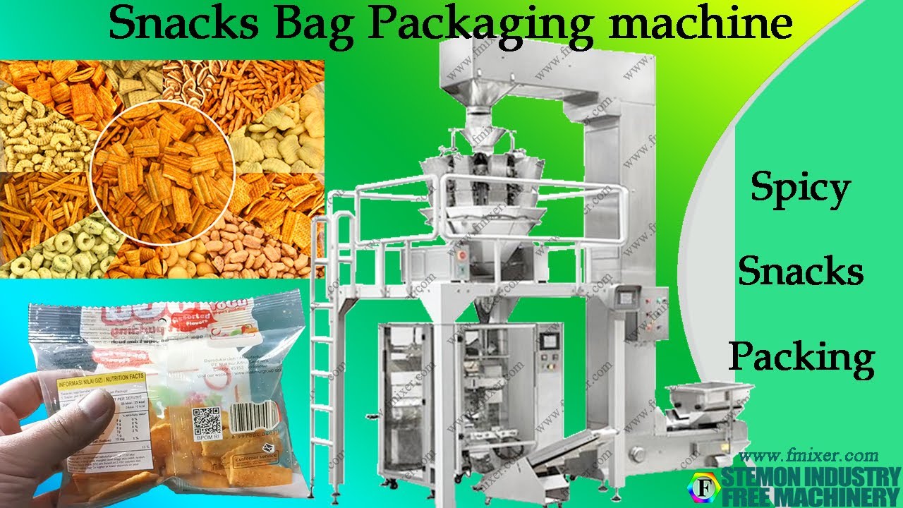Snack Packaging Machine by automatic multi-head weighing with vertical pouch packing
