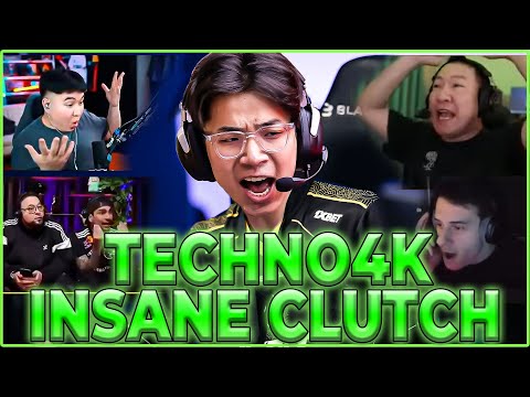 TECHNO4K INSANE CLUTCH | THE MONGOLZ - STREAMERS REACT