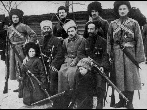 Colorized Footage of White Army with Sound (rare)