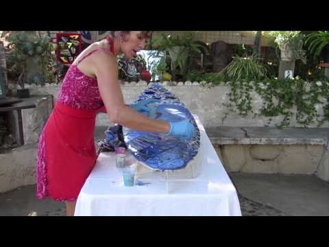 Mosaic Glass Surfboard: Grouting the Wave