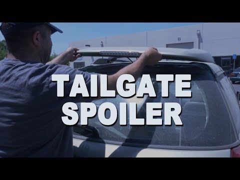 How To Remove a Tailgate Spoiler - 2006 Subaru Outback
