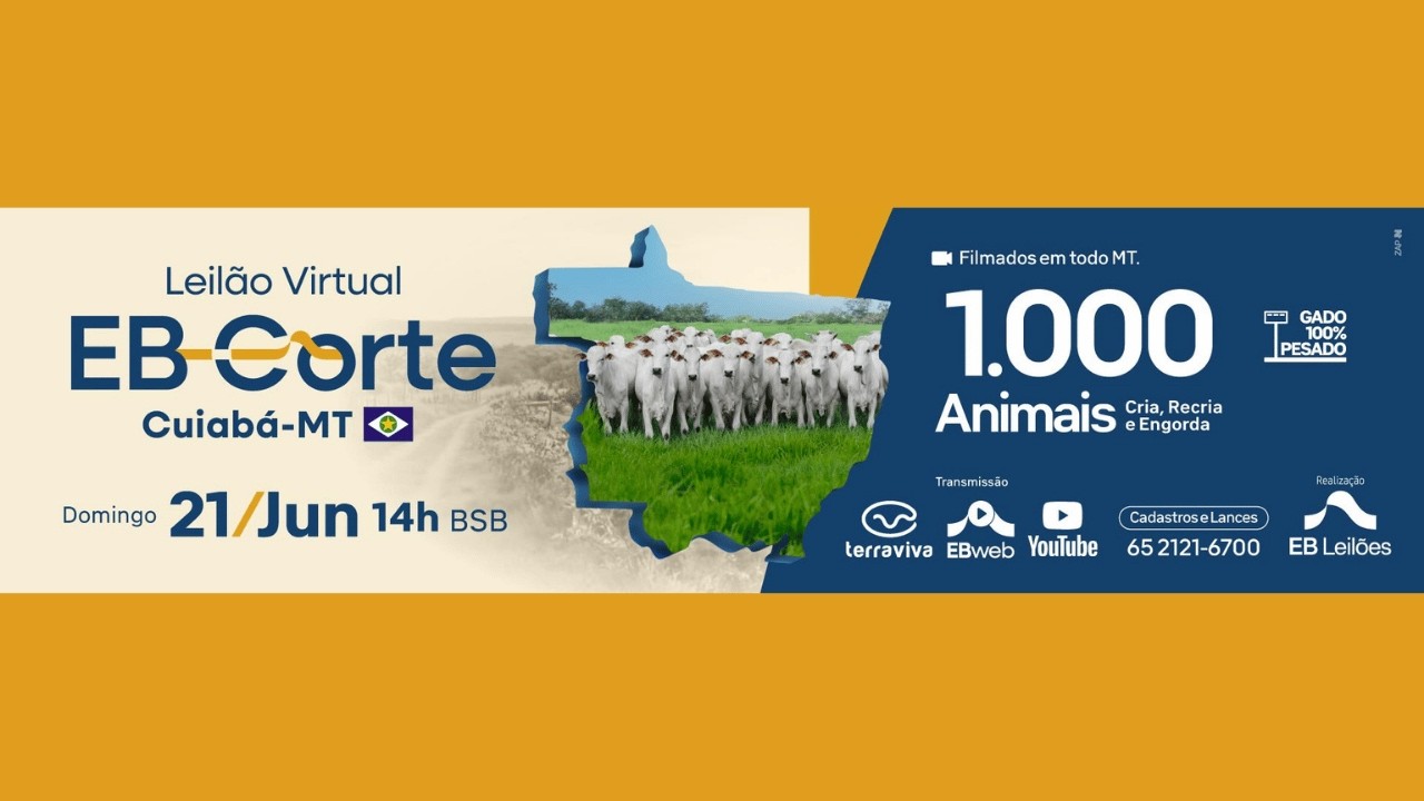 LEILÃO VIRTUAL EB CORTE MT | 21/06/2026 – 14H