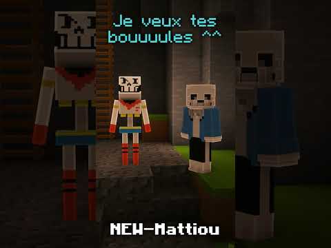 NEW-Mattiou -  Welcome to the Underground!  Minecraft Sans & Papyrus Short Animation