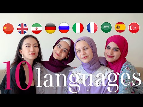 4 Polyglot Girls Talking in 10 Languages (subtitles)
