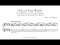 Part of Your World - kno Piano Music - Sheet music transcription