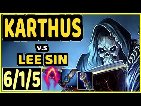 MINERVA (KARTHUS) vs LEE SIN - 6/1/5 KDA JUNGLE CHALLENGER GAMEPLAY - BR