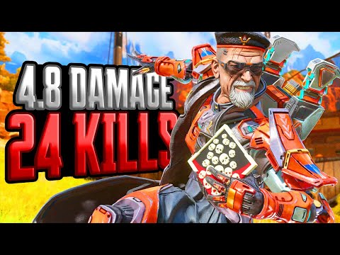 AMAZING Ballistic 24 KILLS and 4,800 Damage Apex Legends Gameplay Season 18