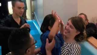 Taylor received the holy ghost in the Children&#39;s Service and was baptized on 10-26-2014 at FAC