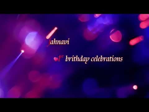 1st birthday jahnavi