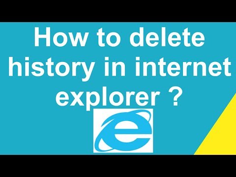How to delete history in internet explorer ?