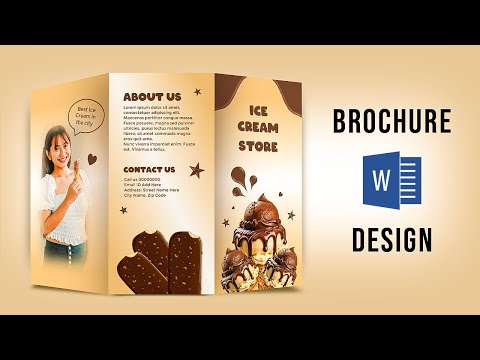 Brochure Design in MS Word Brochure design ideas Brochure Design tutorial