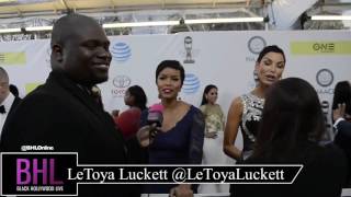 Letoya Luckett at the NAACP Awards 2017