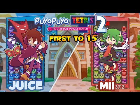 Puyo Puyo Tetris 2 -[VS Mode (Puyo)] Juice (Possessed Klug) vs mii (Draco) FT15