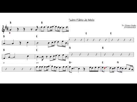 Noites Traiçoeiras - Padre Fábio de Melo (Alto Sax Eb) [Sheet music]