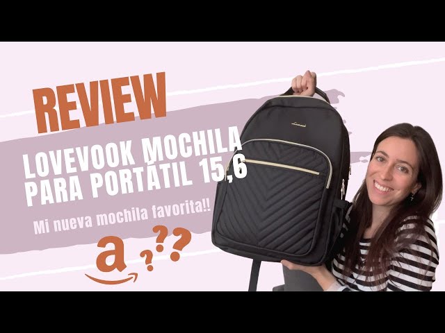 Vídeo relacionado con LOVEVOOK Mochila Portatil Mujer, 15.6 Pulgadas Impermeable Antirrobo Backpack, Mochilas para Ordenador Portátil con Carga USB para la Profesora Trabajo Viajes Universidad Colegio, Caqui Beige