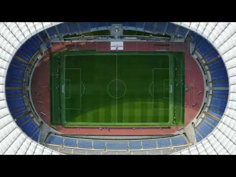 Flying Up And Away From Stadio Olimpico 4K Footage | Stadio Olimpico 4K