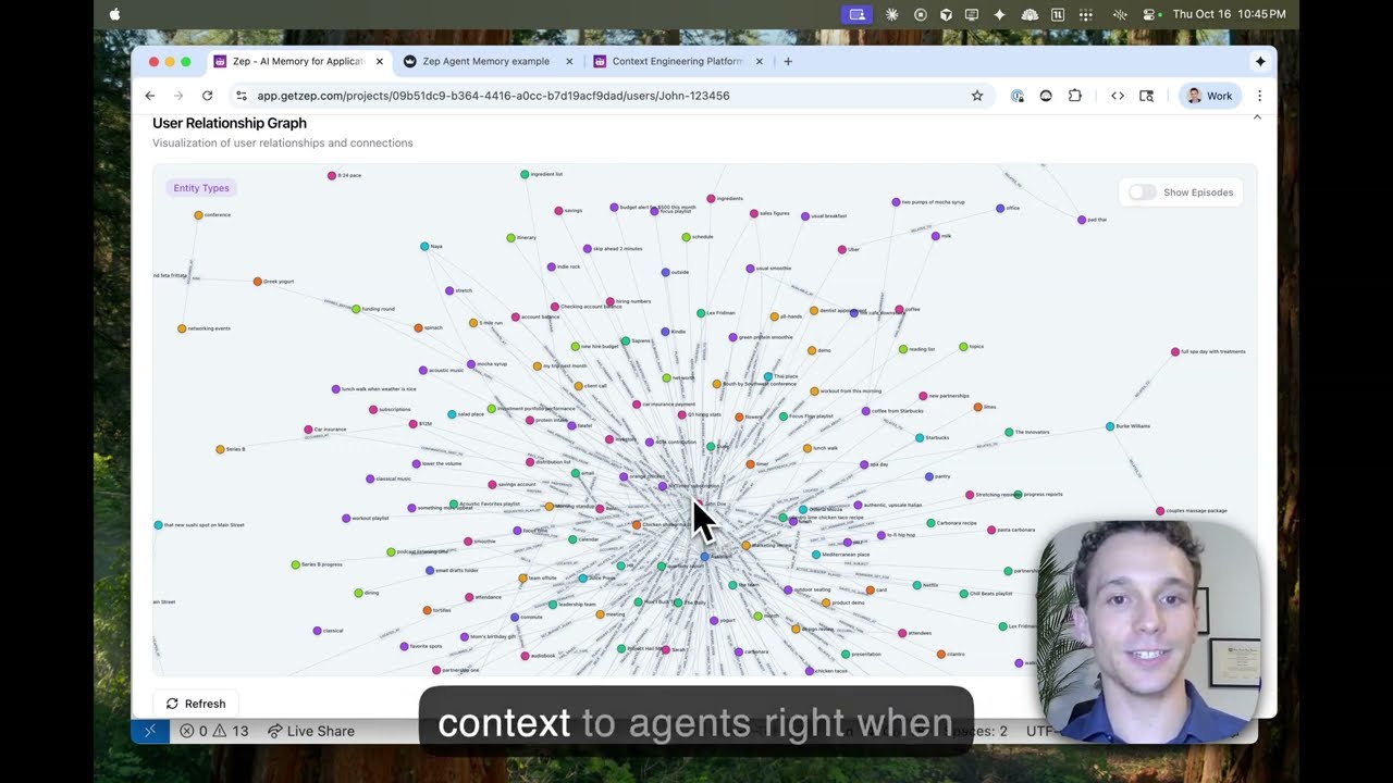 Zep Quickstart: Agent Memory + Automated Context Assembly!