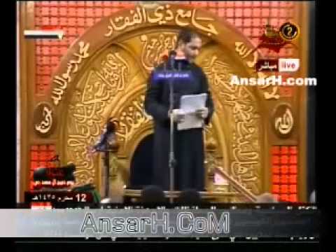 ⁣انا زينب اذا عندك دمع بالعين ملا عمار الكناني ليلة 13 محرم 1435 هـ جامع ذو الفقار بغداد