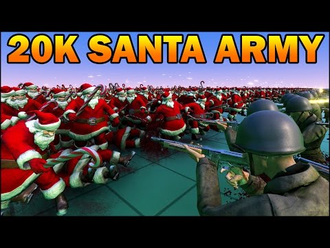 UPDATE 0.2 - New Map - SANTAS vs WW2 SOLDIERS, TABLES vs DRESSERS - Ultimate Epic Battle Simulator