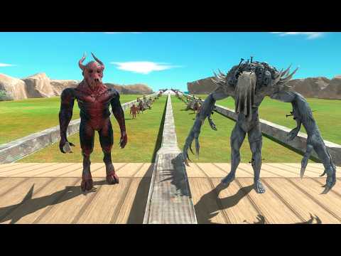 Boss Race: Scourge vs Kozarog The Demon | Who is Faster? - Animal Revolt Battle Simulator