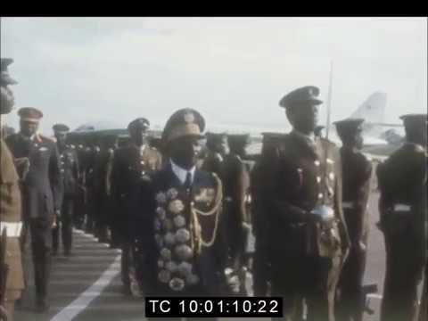 Jean Bedel Bokassa Given a Farewell By Idi Amin | State Visit | September 1972
