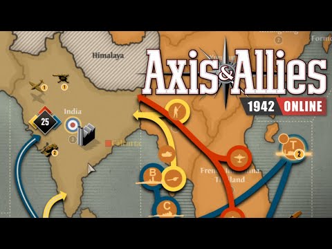 Axis & Allies 1942 Online: Strategy - Japan Takes India on Round 3