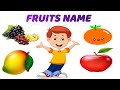 Fruits Name Nursery Class For Kids Learn Colors Fruits Names For Children Cutting Fruits