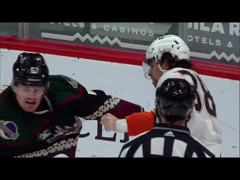 Lawson Crouse VS Derek Grant Fight Anaheim Ducks at Arizona Coyotes