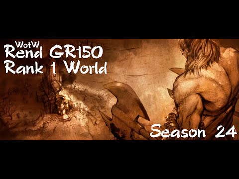 Diablo 3 Barbarian: WotW Rend Solo GR150 - Rank 1 World | Season 24