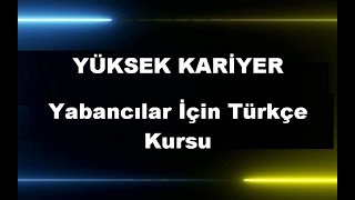 YABANCILARA TÜRKÇE KURS TANITIM VİDEO