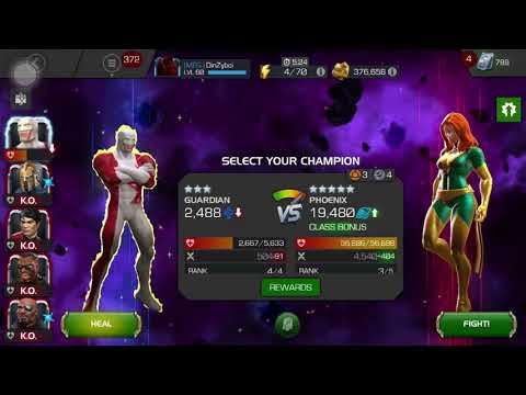 3 * Guardian vs Phoenix MCOC - Carina’s Challenge Mystic Dispersed