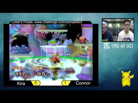ZSBW 3 Loser's Finals - Kira (Sheik) vs Connor (Fox) - SSBM