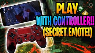 How To Play Dead By Daylight Mobile With Controller!! (Unlock Secret Emote!!)