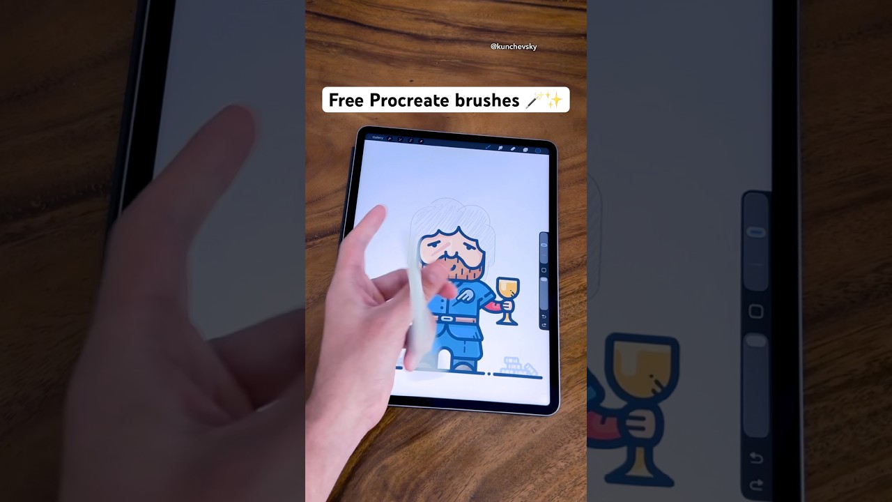 Search ‘Artist Brushes’ app on App Store. Kunchevsky pack 🤗😳 #procreate #animation