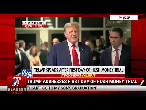 Watch: Trump Addresses First Day Of Hush Money Trial