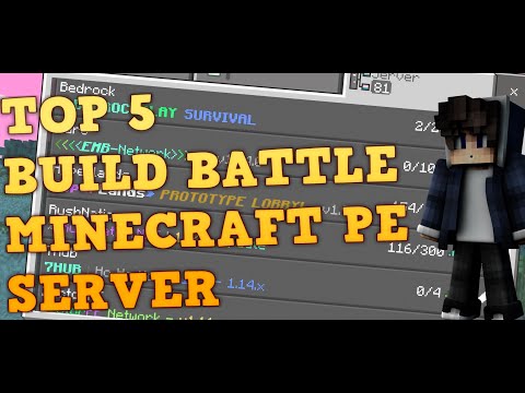 EPIC Minecraft PE BUILD-BATTLE - #1 Multiplayer Server