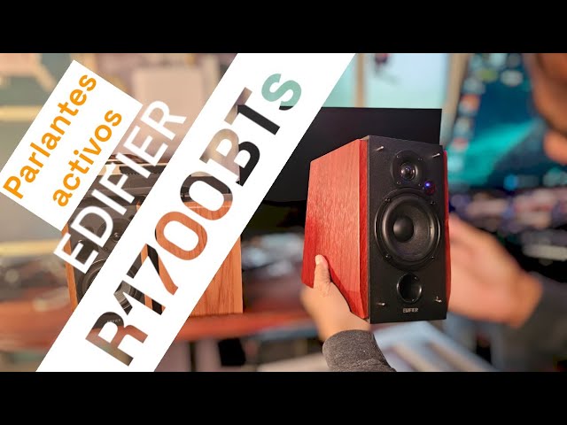 Vídeo relacionado con Edifier R1700BTs Altavoces activos - inalámbricos de campo cercano Bluetooth v5.0, 2.0 - 66w RMS con salida de subwoofer - Carcasa de madera