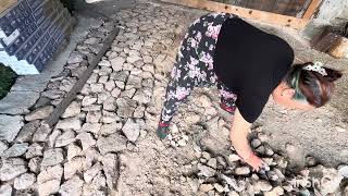 I continue laying stones