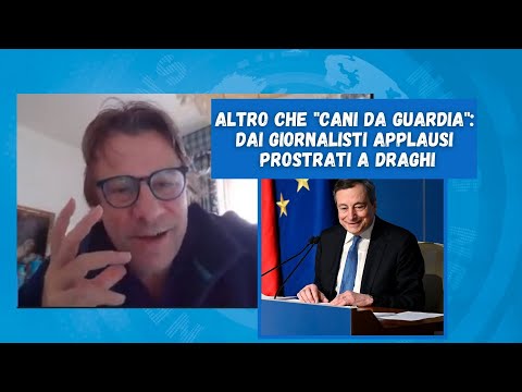 Zuppa di Porro 23 dic '21 - Altro che "cani da guardia": dai giornalisti applausi prostrati a Draghi