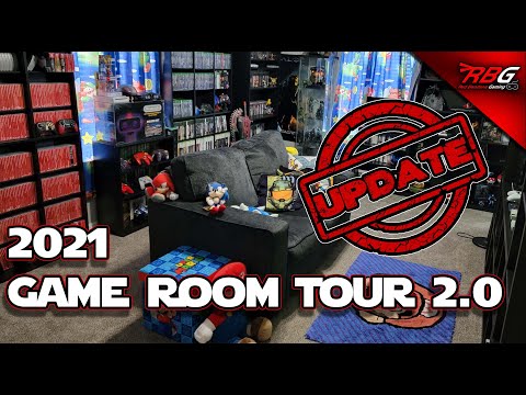 2021 Game Room Tour 2.0 UPDATE - Red Bandana Gaming