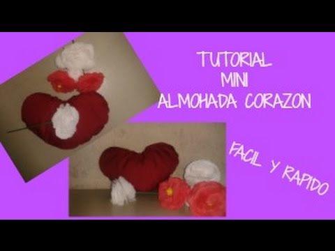 Tutorial mini almohada corazón