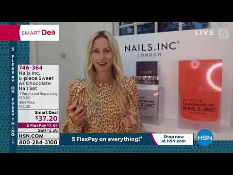 Nails Inc. 6piece Sweet As Chocolate Polish Set